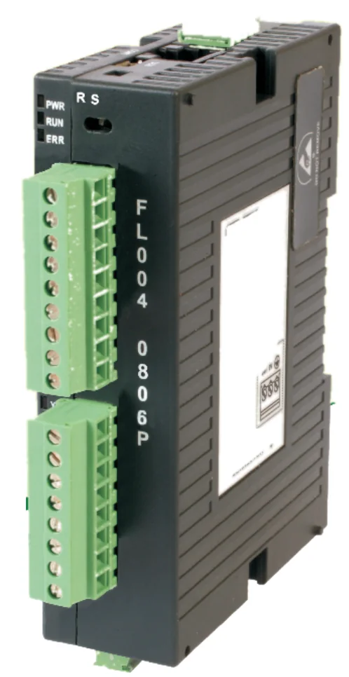 A slim DIN-rail eco PLC with pluggable terminal blocks